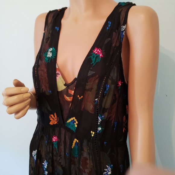 NWT Anthropologie Floreat two pieces Embroidered Dress. Size 8. - Picture 14 of 16